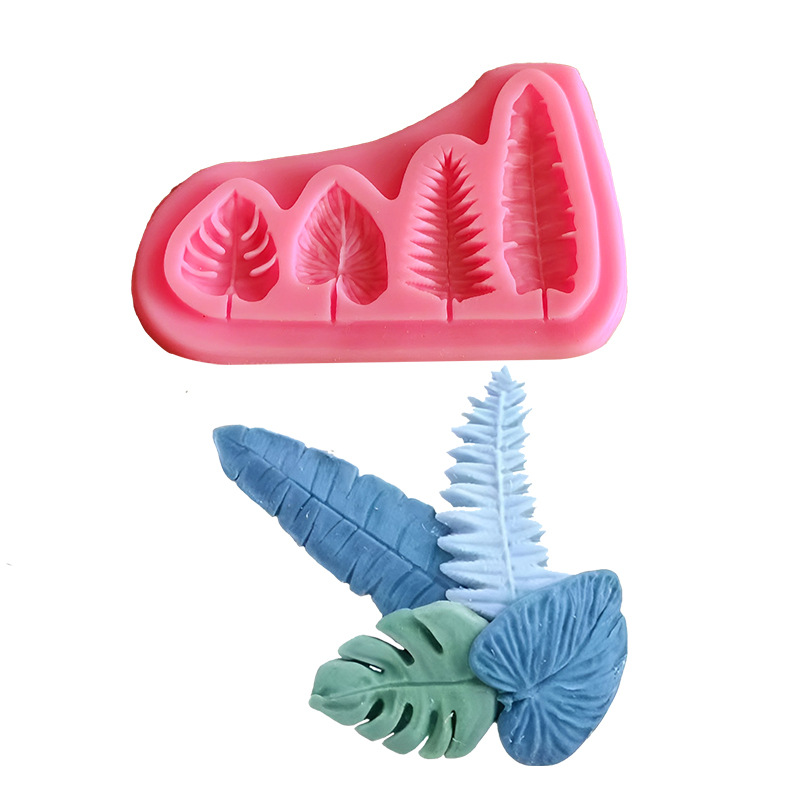 Soap Making Designs - Palm Leaves And Turtle Leaf Silicone