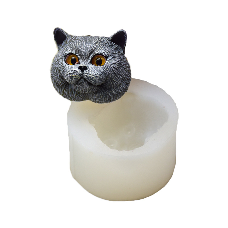 Soap Making Designs - Silicone Mold Short-haired Cat Shaped Handmade