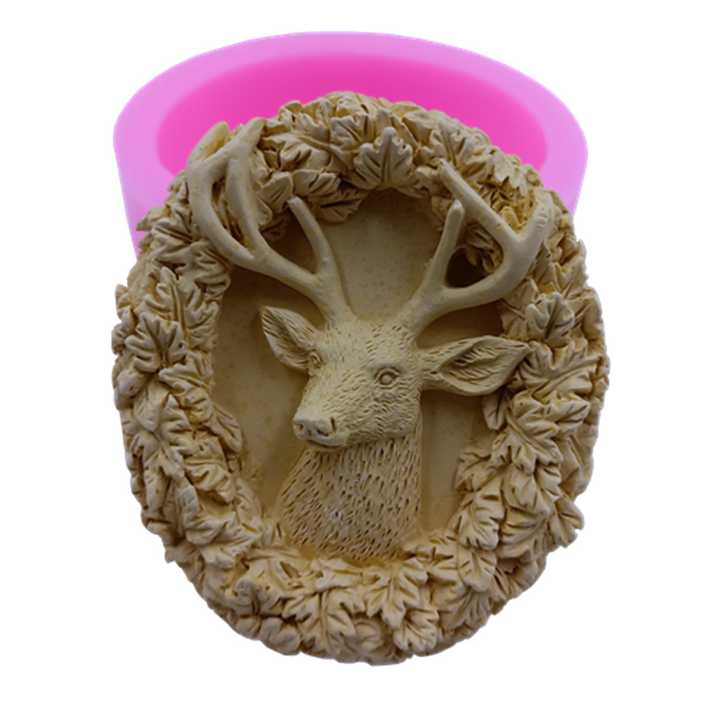 Soap Making Lye - Deer Design Soap Silicone Mold for