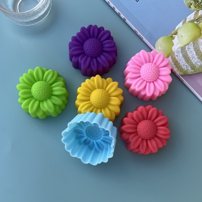 Soap Making Designs - 6 Pcs Set Non-Stick Flower Designs