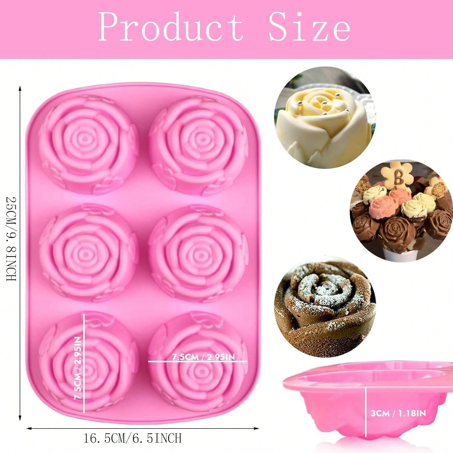 BAKER DEPOT Silicone Mold for  - Soap Making Designs ulasan dan harga