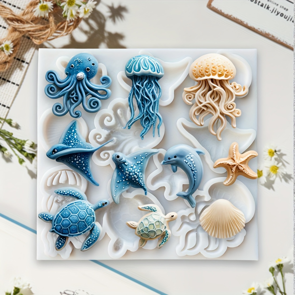 Sea Animal Silicone Mold Octop - Soap Making Lye ulasan dan harga