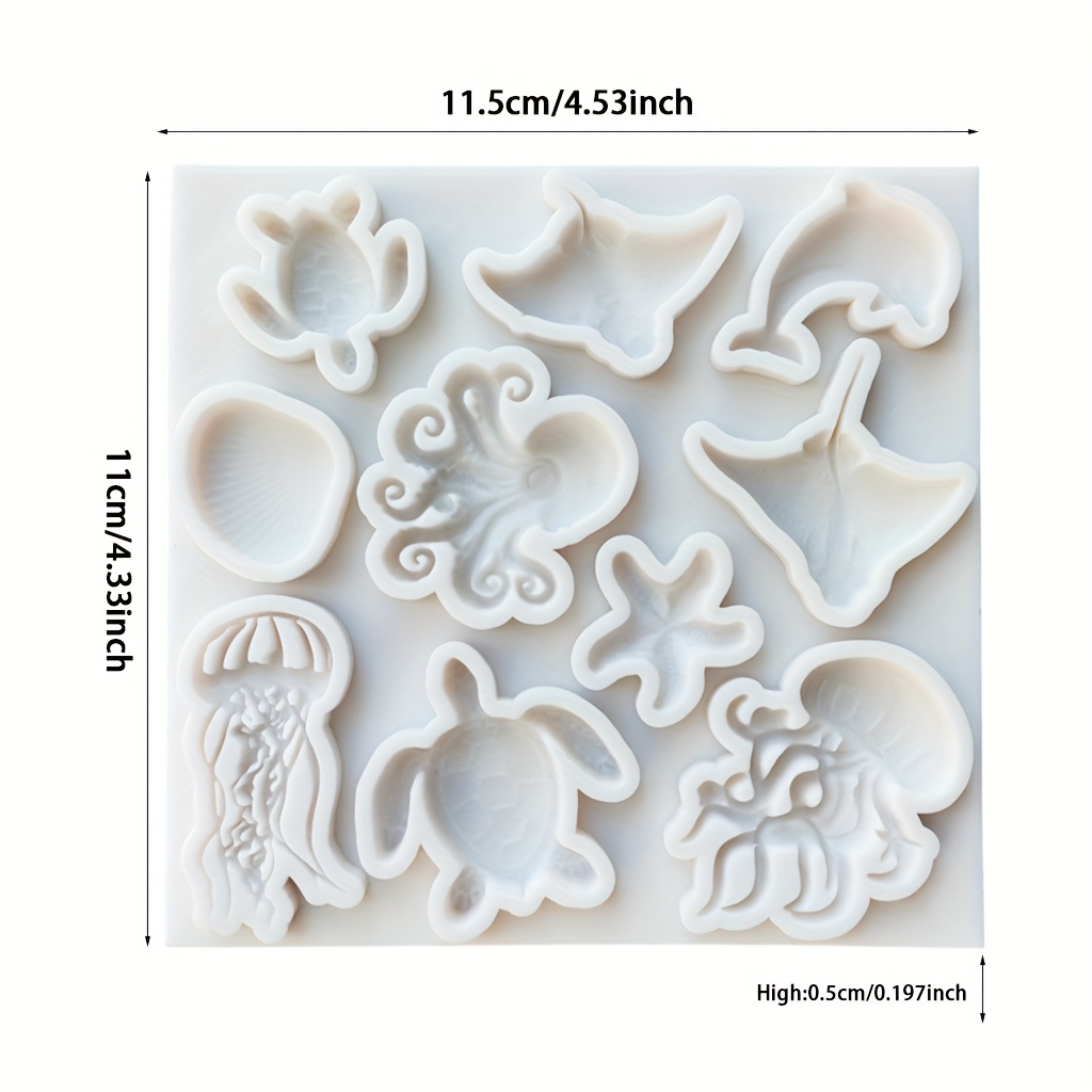 Sea Animal Silicone Mold Octop - Soap Making Lye ulasan dan harga