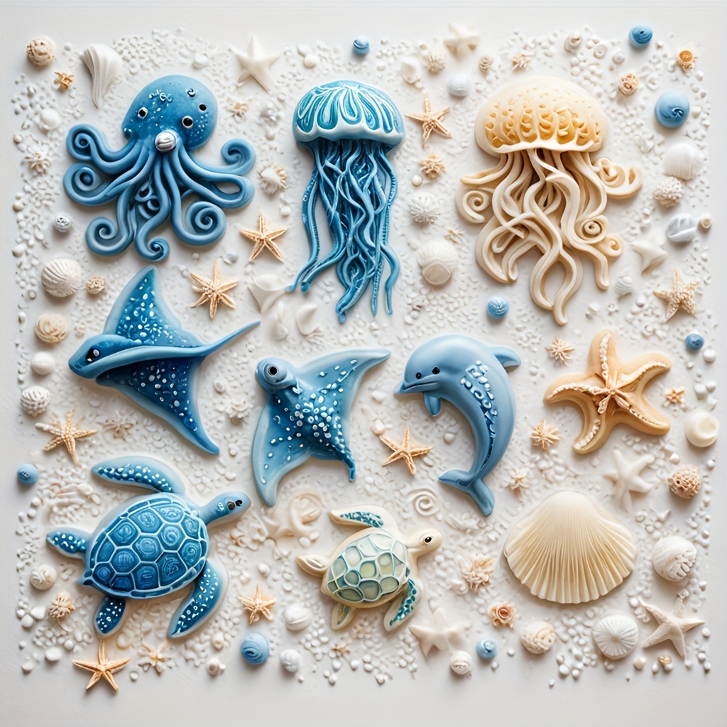 Sea Animal Silicone Mold Octop - Soap Making Lye ulasan dan harga