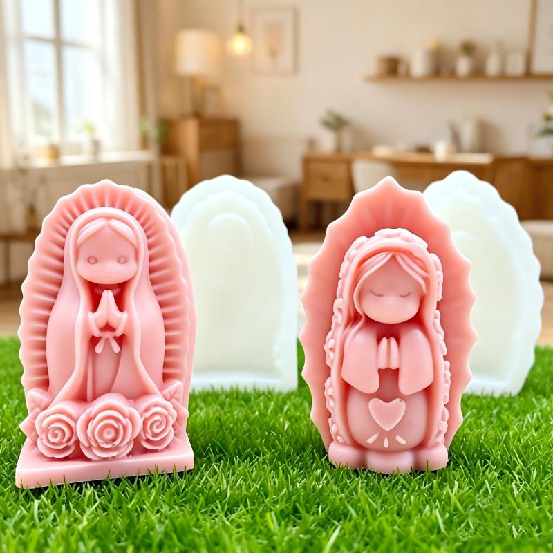 Prayer Girl Angel Silicone Can - Soap Making Lye ulasan dan harga