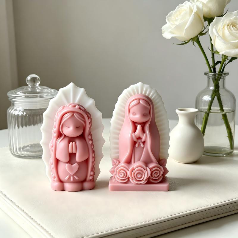 Prayer Girl Angel Silicone Can - Soap Making Lye ulasan dan harga