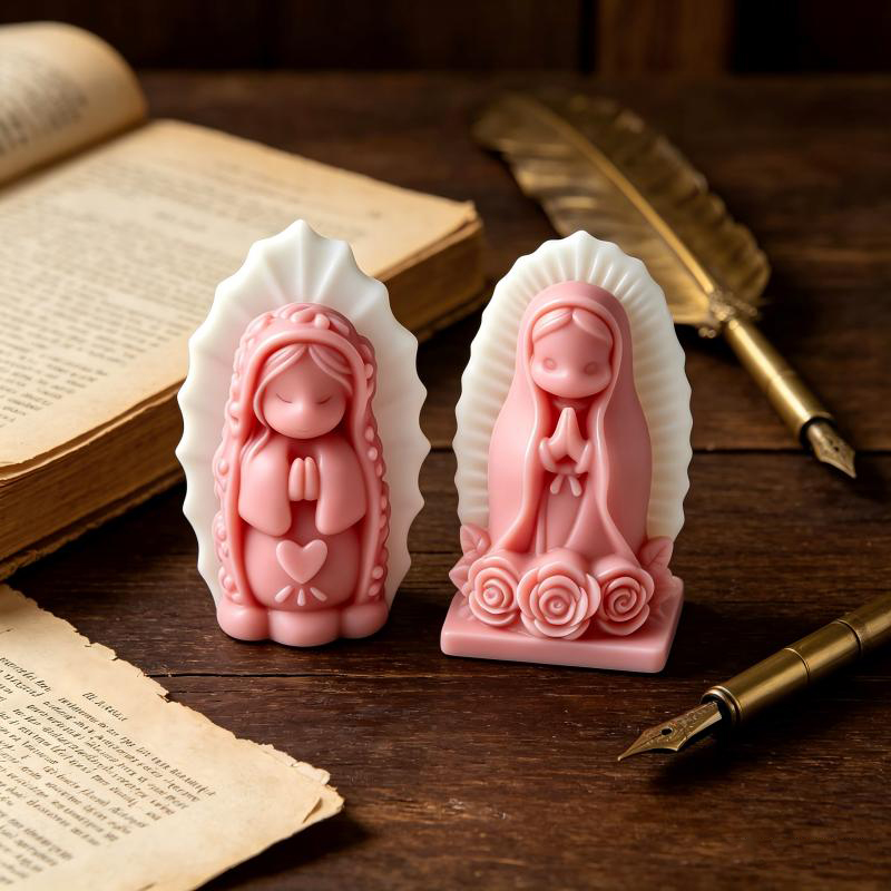 Prayer Girl Angel Silicone Can - Soap Making Lye ulasan dan harga