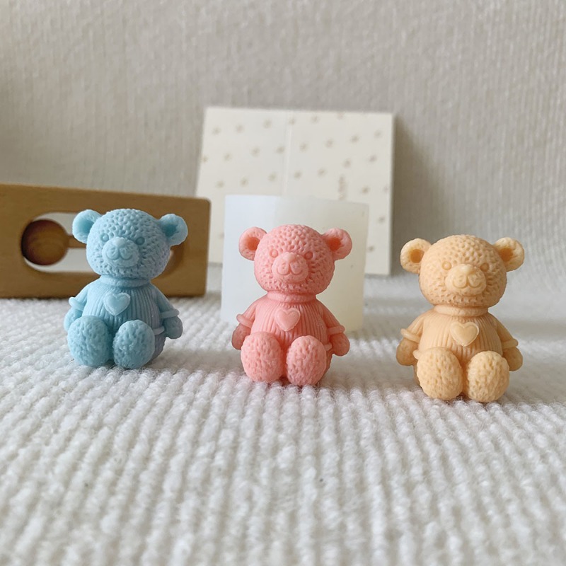 Mini Love Bear Candle Silicone - Soap Making Lye ulasan dan harga