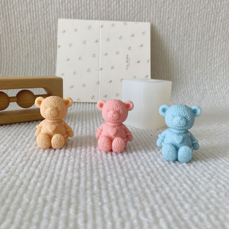 Mini Love Bear Candle Silicone - Soap Making Lye ulasan dan harga