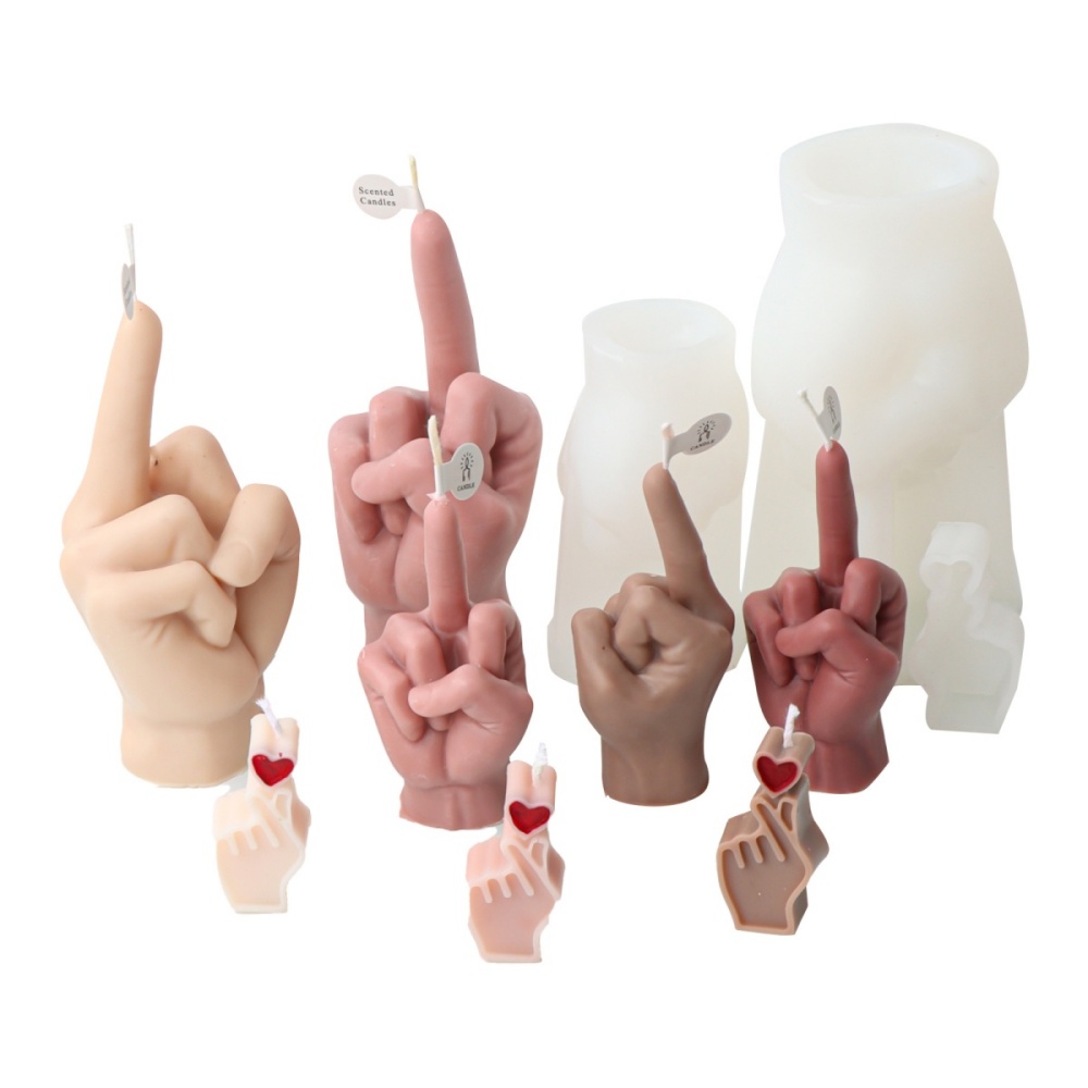 3D Irregular Gesture Finger Si - Soap Making Lye ulasan dan harga