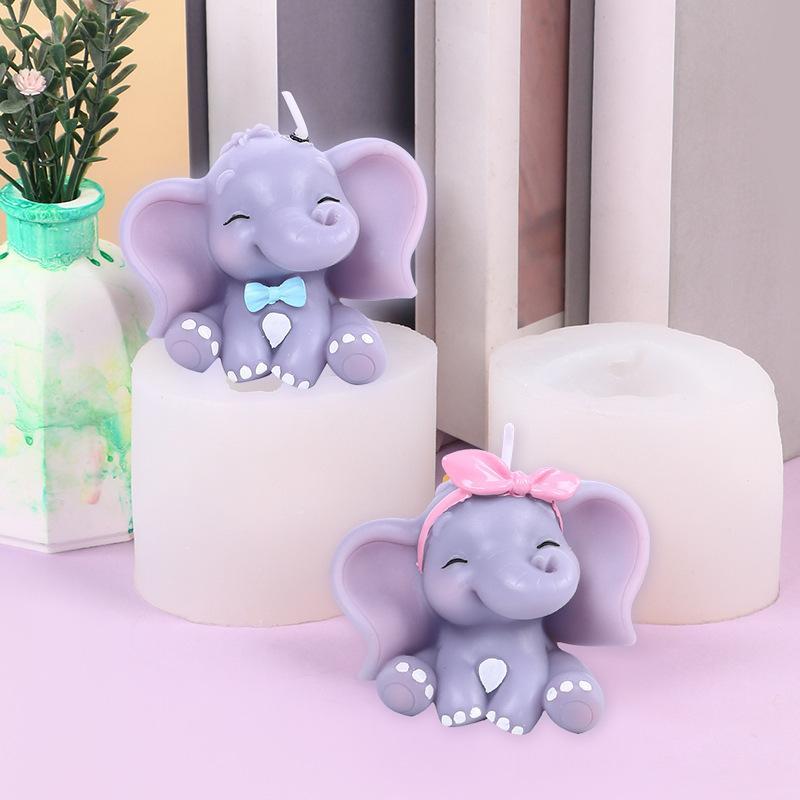 Cute 3D Elephant Silicone Cand - Soap Making Designs ulasan dan harga