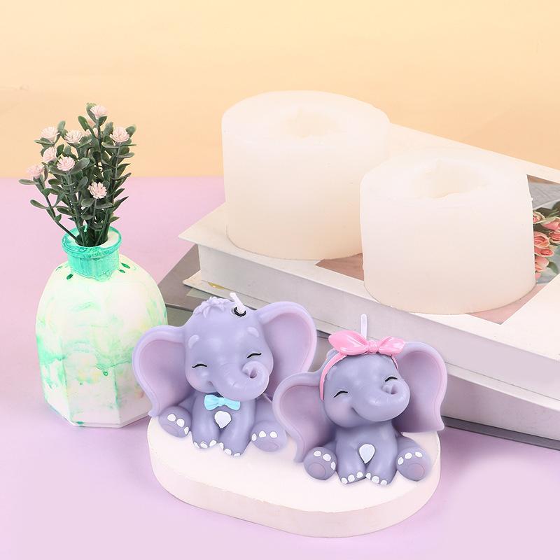 Cute 3D Elephant Silicone Cand - Soap Making Designs ulasan dan harga