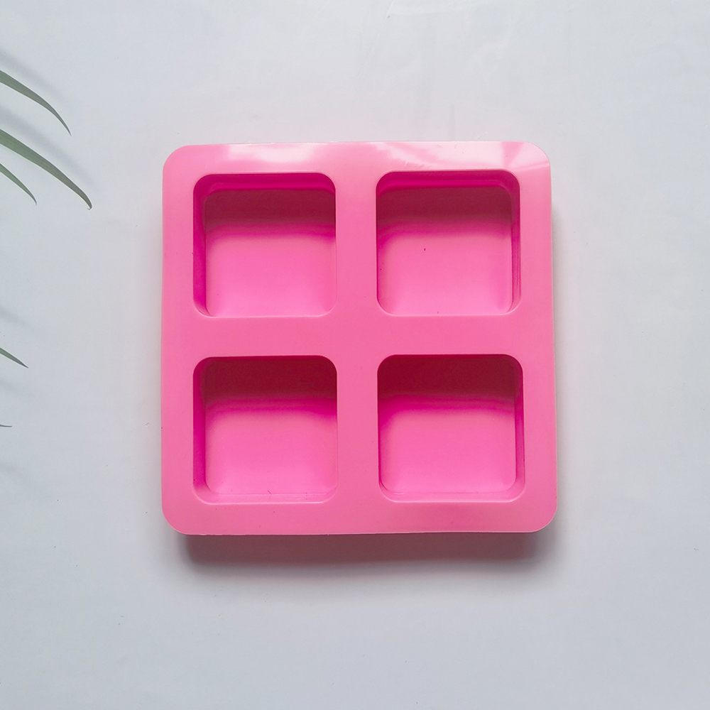 Handmade 4 Holes Square Silico - Soap Making Lye ulasan dan harga