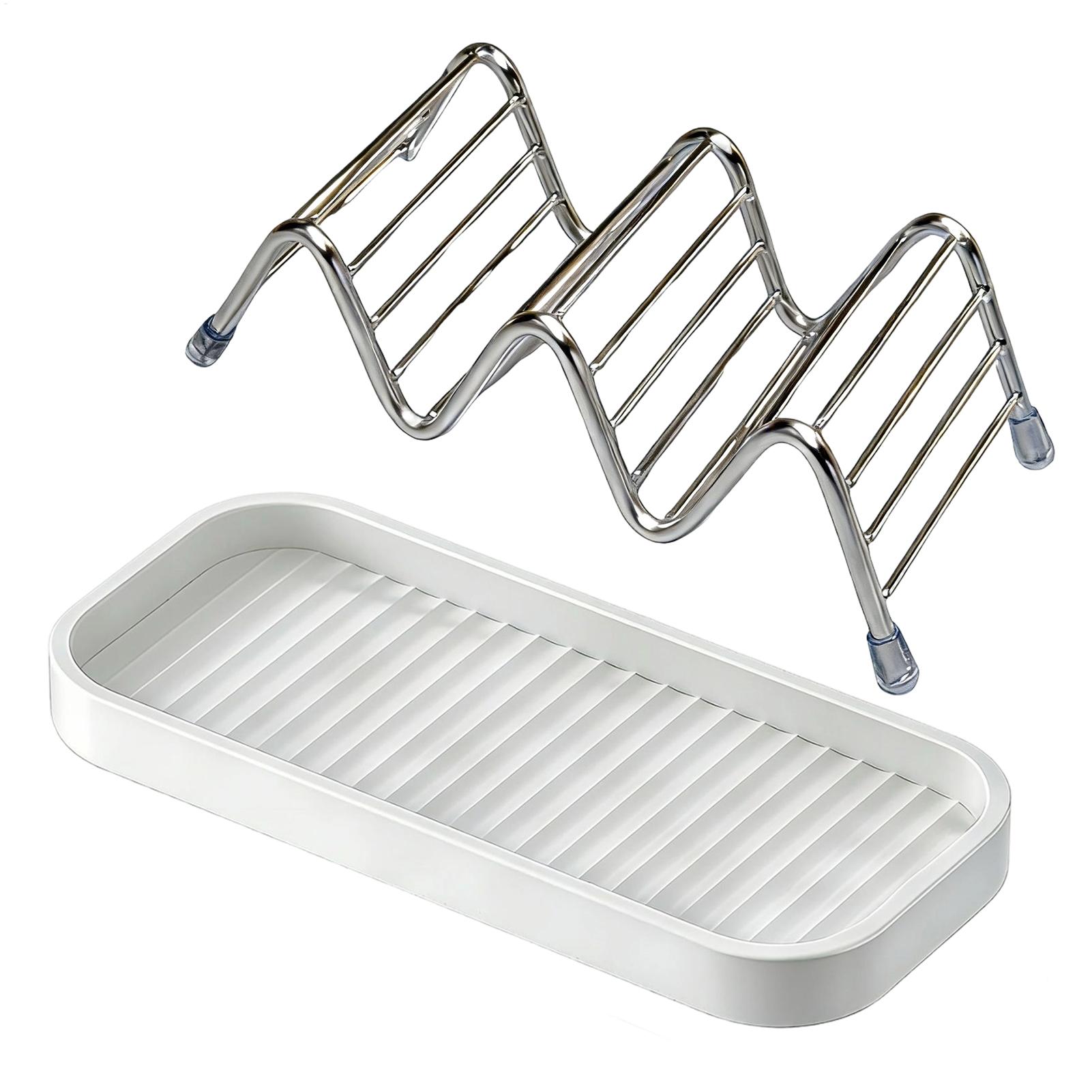 Stainless steel soap dish with - Soap Dish Draining ulasan dan harga