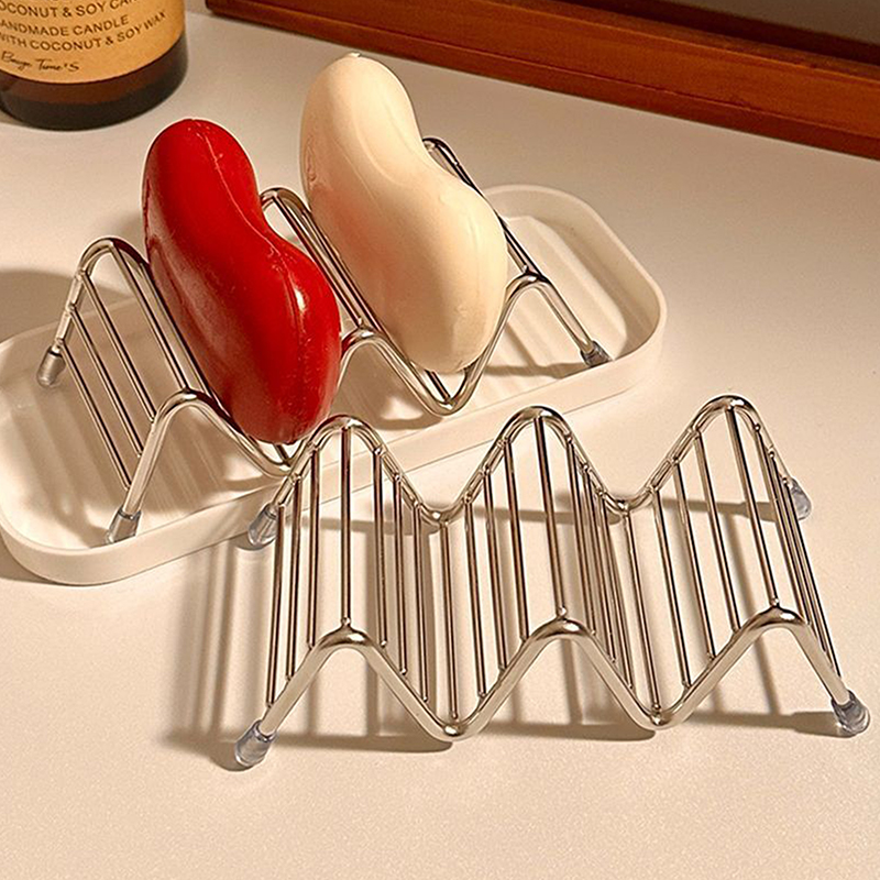 1pcs Stainless Steel Soap Rack - Soap Dish Draining ulasan dan harga