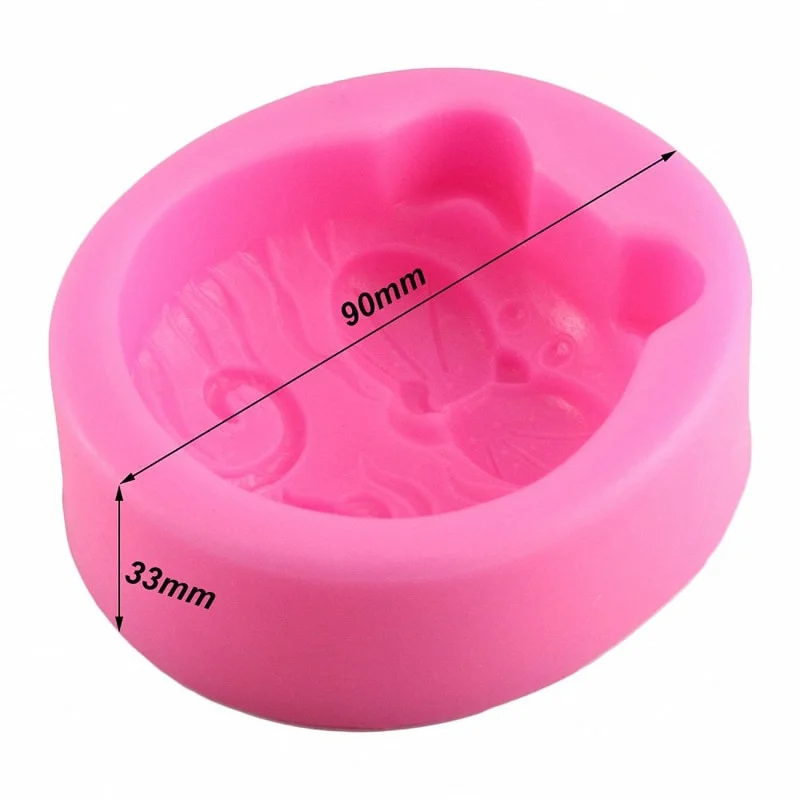 1PC Non-Stick Silicone Mold 3D - Soap Making Lye ulasan dan harga