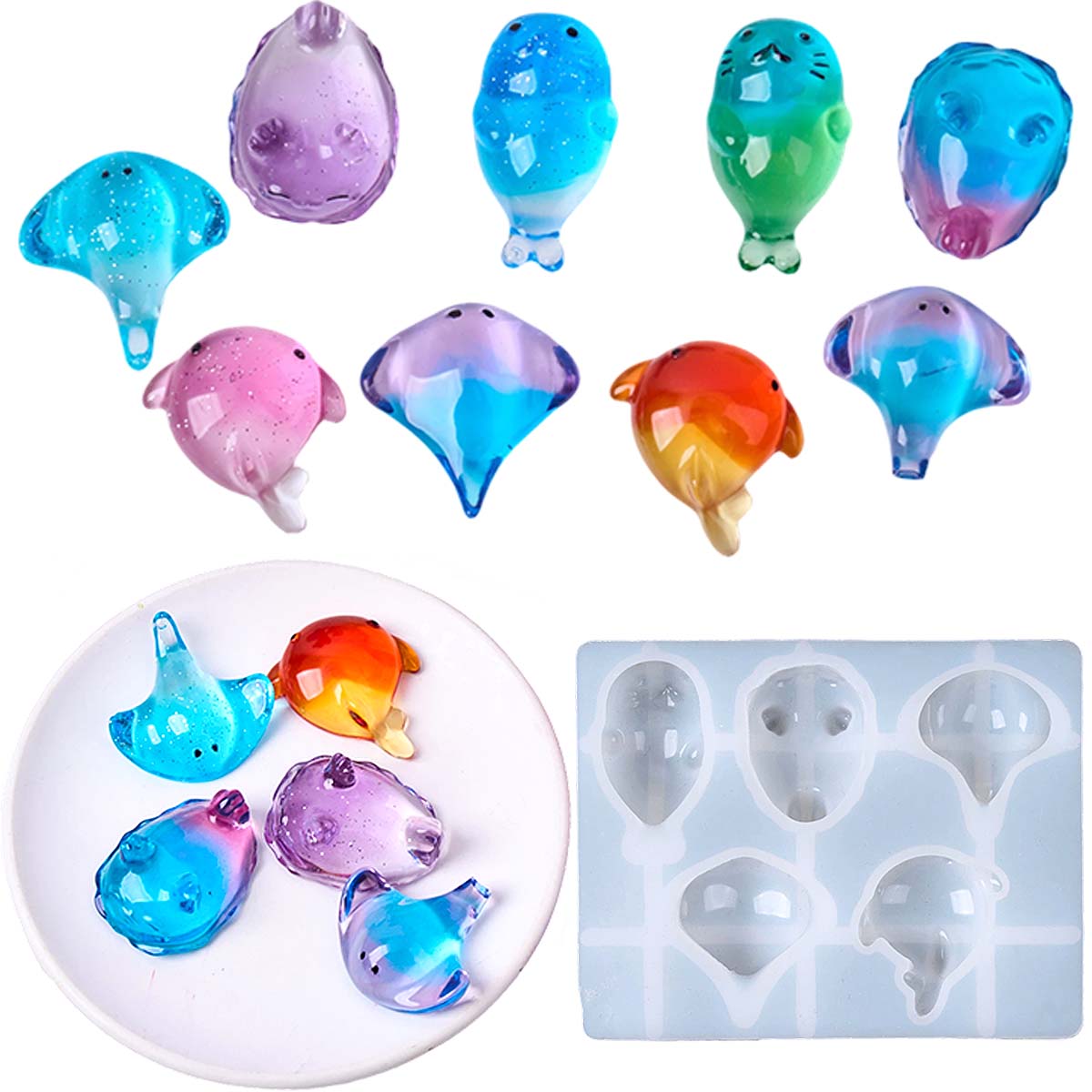 3D Healing Kawaii Manta Ray Wh - Soap Making Designs ulasan dan harga