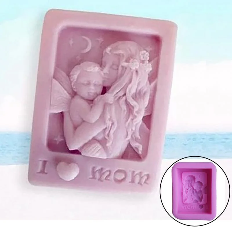 1Pc Mother Holding Baby Love M - Soap Making Lye ulasan dan harga