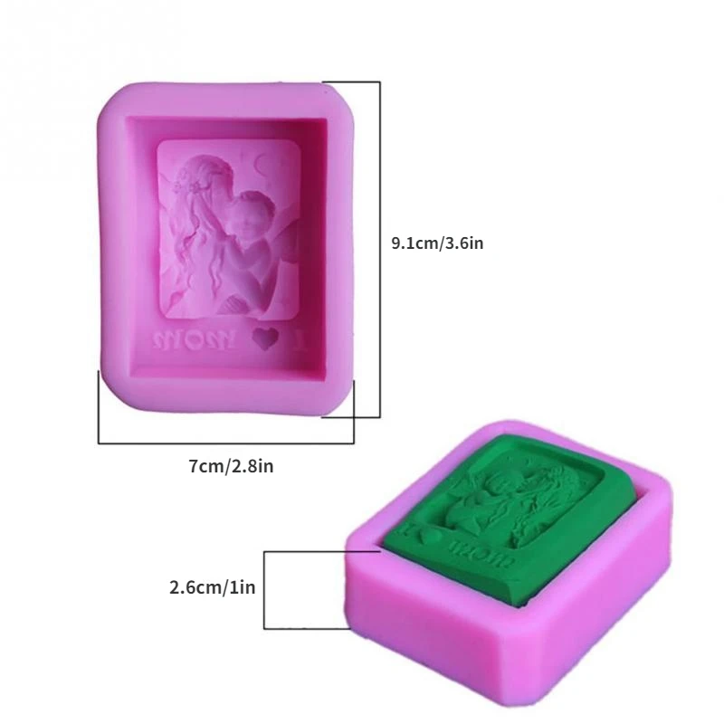 1Pc Mother Holding Baby Love M - Soap Making Lye ulasan dan harga