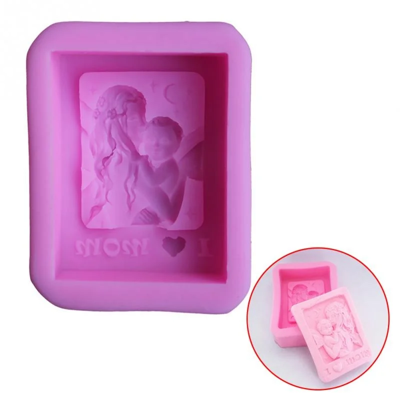 1Pc Mother Holding Baby Love M - Soap Making Lye ulasan dan harga