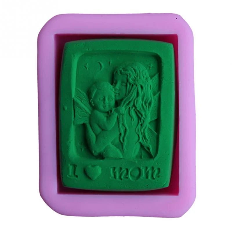 1Pc Mother Holding Baby Love M - Soap Making Lye ulasan dan harga