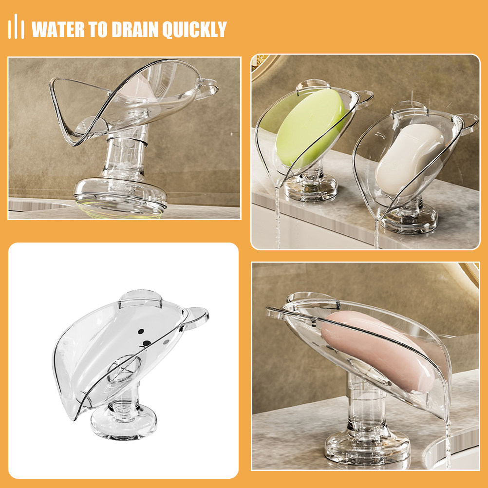 2Pcs Soap Holder Suction Cup S - Soap Dish Draining ulasan dan harga