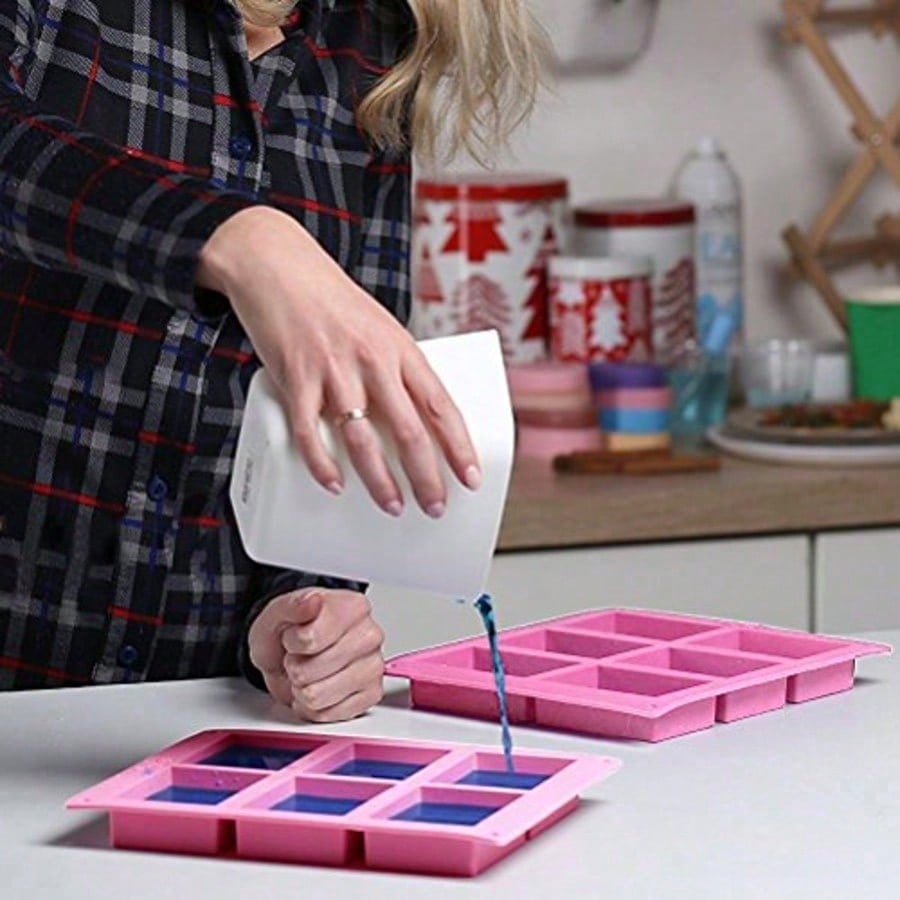 1-2 Pack 6‑Cavity DIY Silicone - Soap Making Party ulasan dan harga