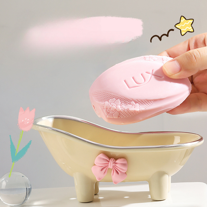Cute Plastic Bathroom Soap Dis - Soap Dish Draining ulasan dan harga