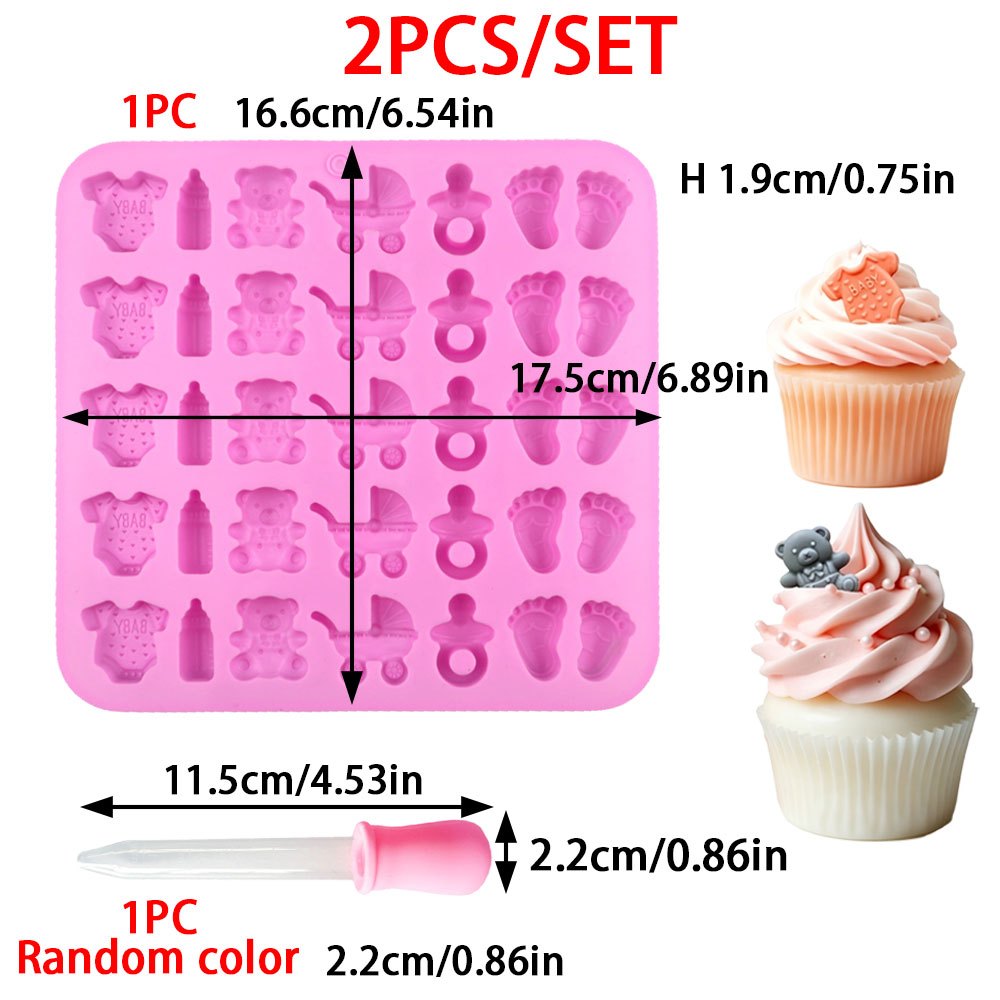 2pcs Silicone Mold Set 35-Cavi - Soap Making Lye ulasan dan harga